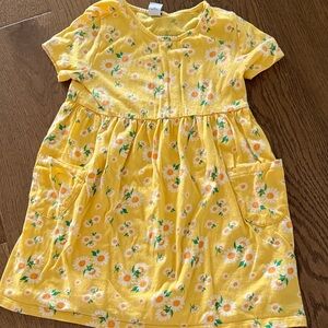 Old Navy Yellow Floral Kids Dress